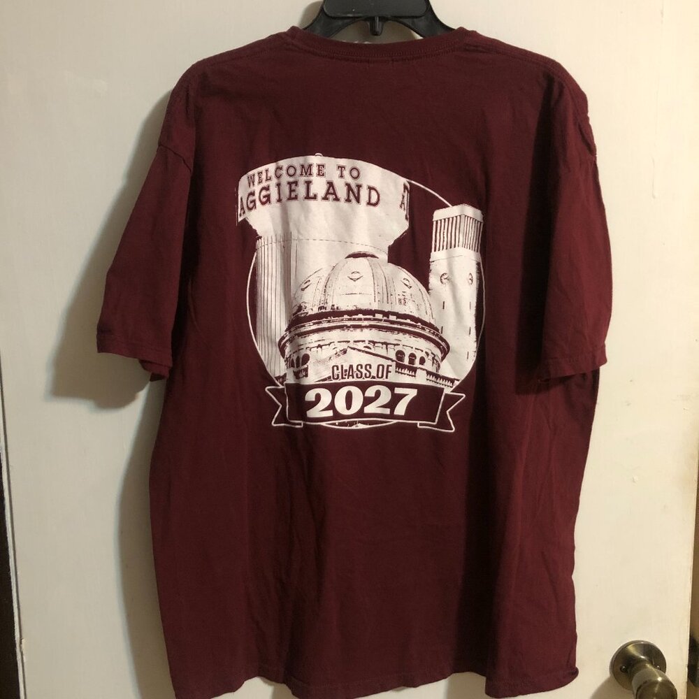 Texas A&M Class of 2027 T-shirt, Size XL
